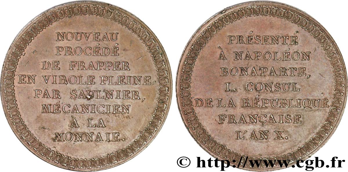 Module de 5 francs par Saulnier 1802  VG.973  SUP 