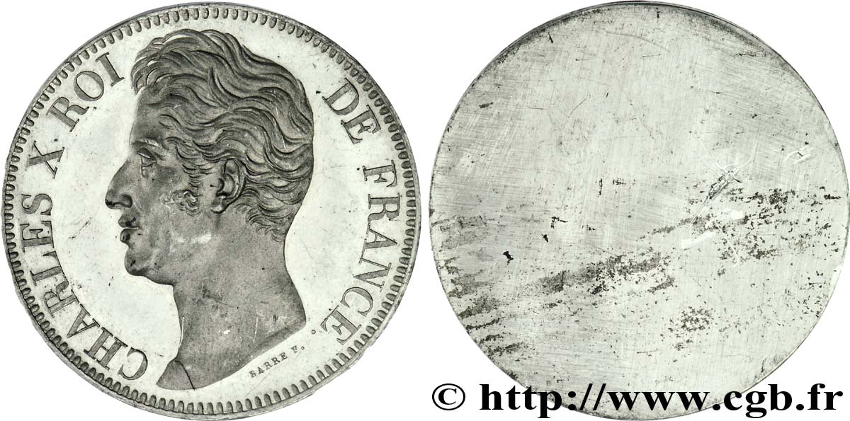 Épreuve uniface d avers de 5 francs par Barre n.d.  VG.2581  MS 
