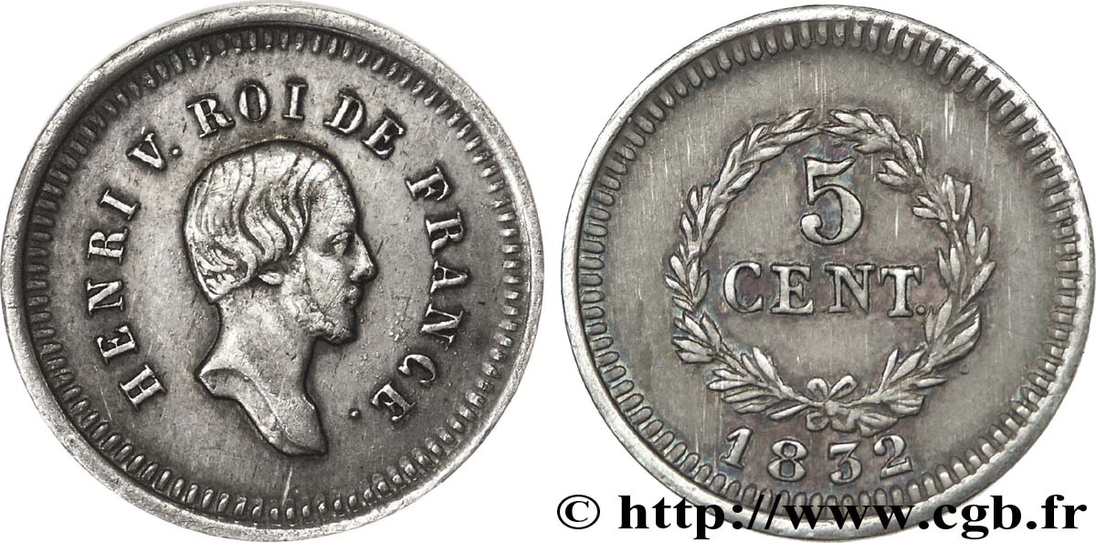 5 centimes  1832  VG.2726  TTB 