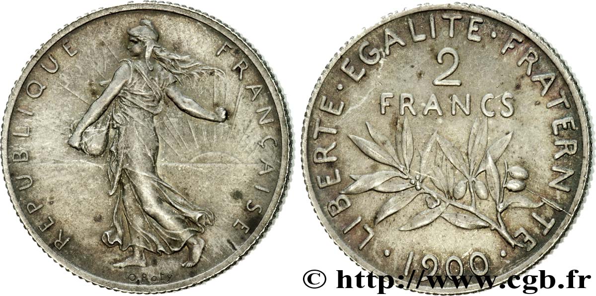 2 francs Semeuse 1900 Paris F.266/4 SPL 