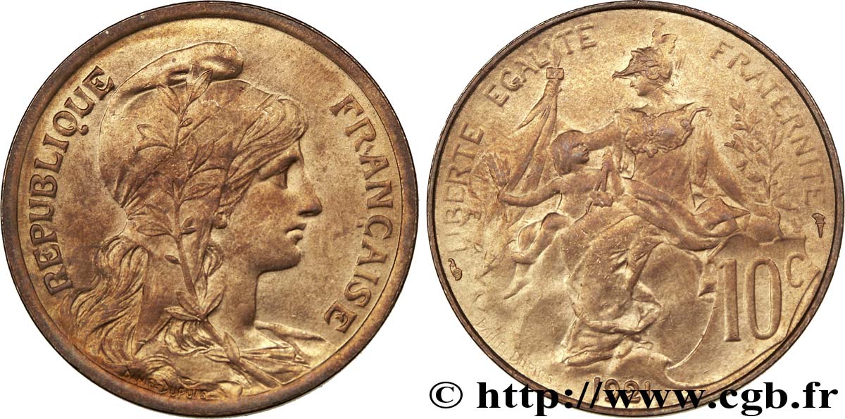 10 centimes Daniel-Dupuis 1921 Paris F.136/30 SUP 