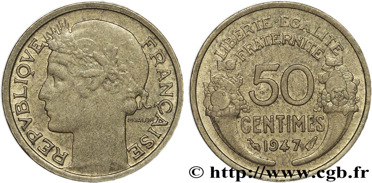 50 centimes Morlon 1947 Paris F.192/19 XF 
