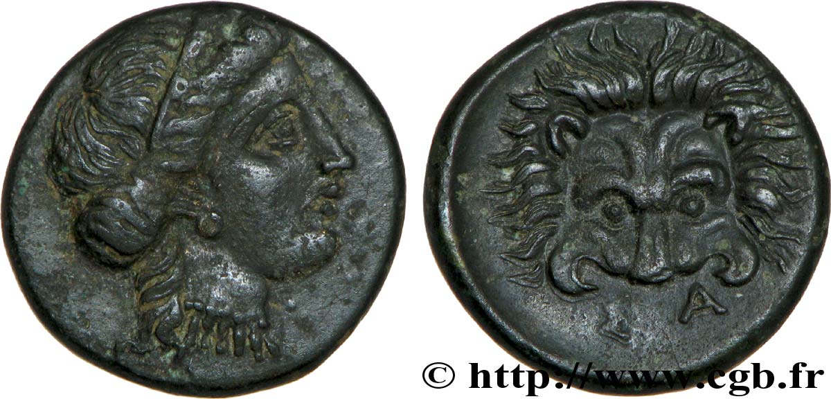 IONIA - IONIAN ISLANDS - SAMOS Bronze, (PB, Æ 15) AU