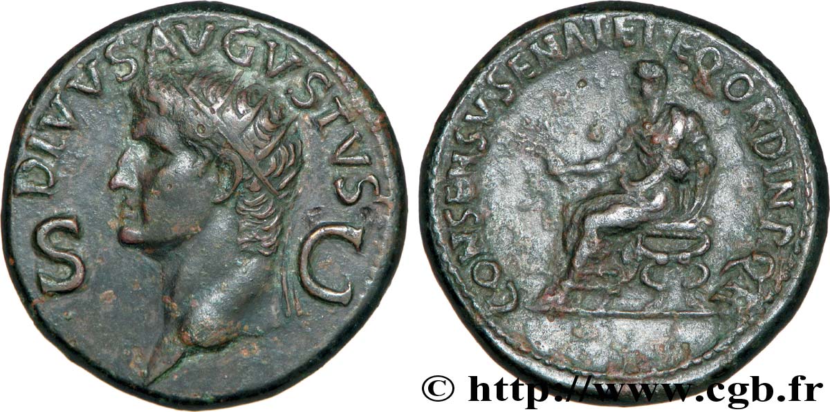 AUGUSTUS Dupondius, (MB, Æ 30 ) fVZ
