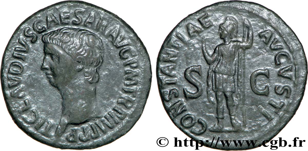 CLAUDIUS Dupondius, (MB, Æ 30) fVZ