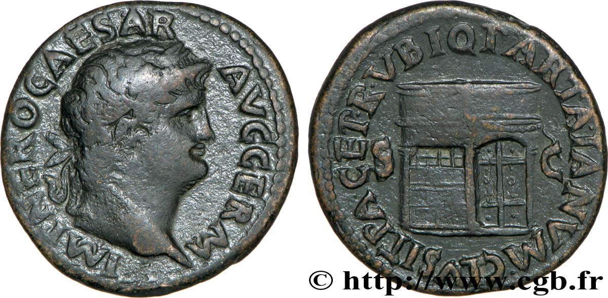 NERONE As, (MB, Æ 26) VF