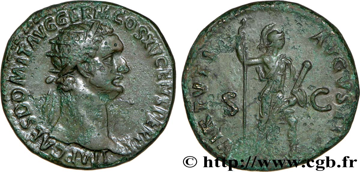 DOMITIANUS Dupondius, (MB, Æ 27) fVZ