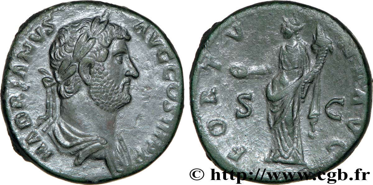 HADRIAN Sesterce, (GB, Æ 31) AU/AU