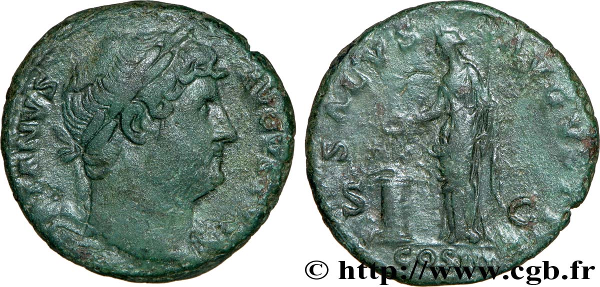 HADRIAN As, (MB, Æ 26) XF