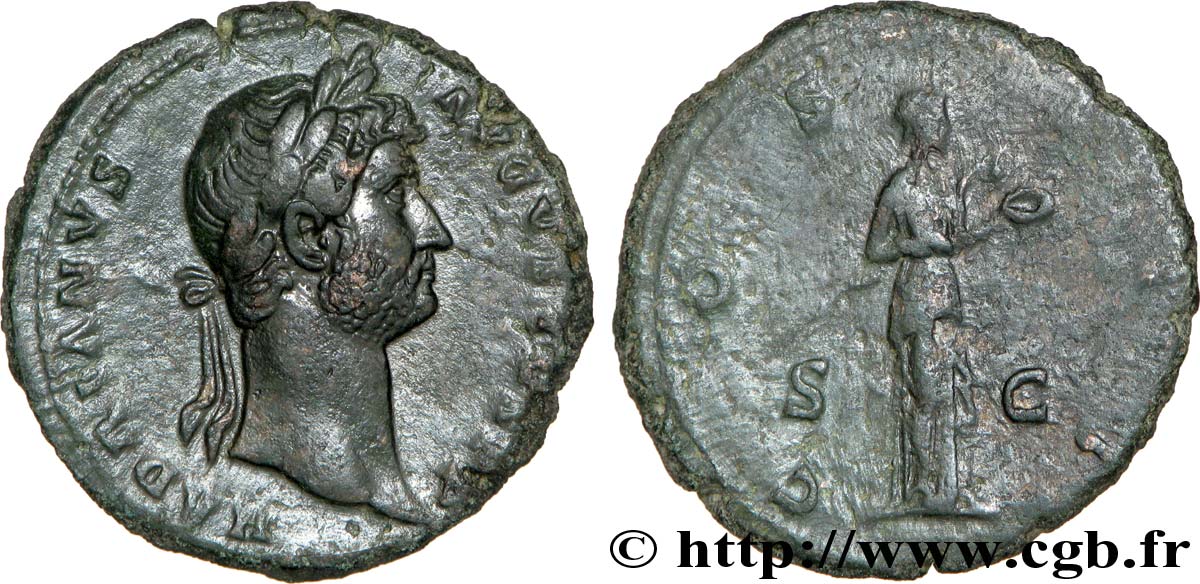 HADRIAN As, (MB, Æ 27) AU/XF