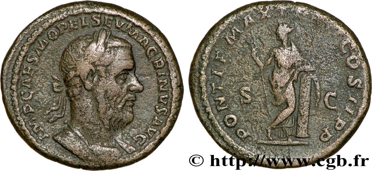 MACRINO As, (MB, Æ 25) BB/q.BB