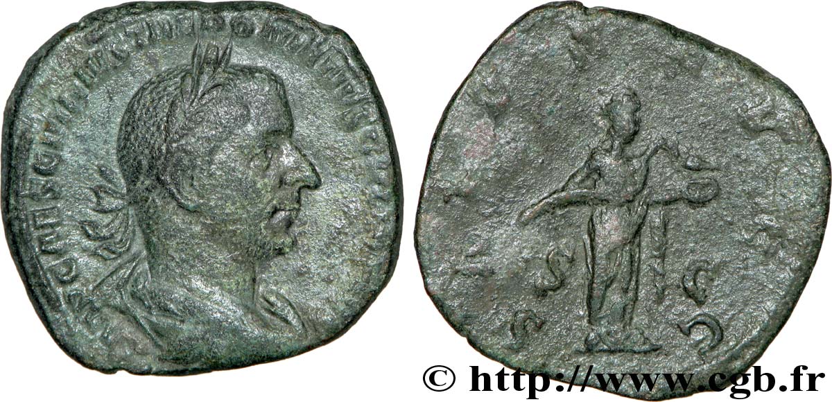 TREBONIANUS GALLUS Sesterce, (GB, Æ 29) SS/fSS