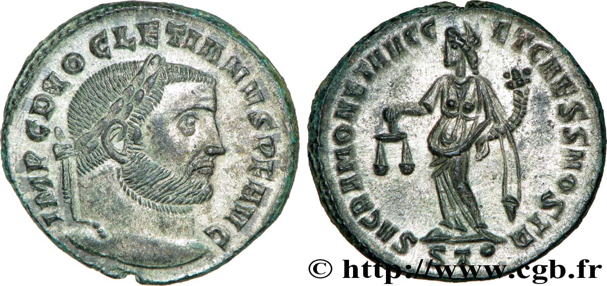 DIOCLÉTIEN Follis ou nummus FDC