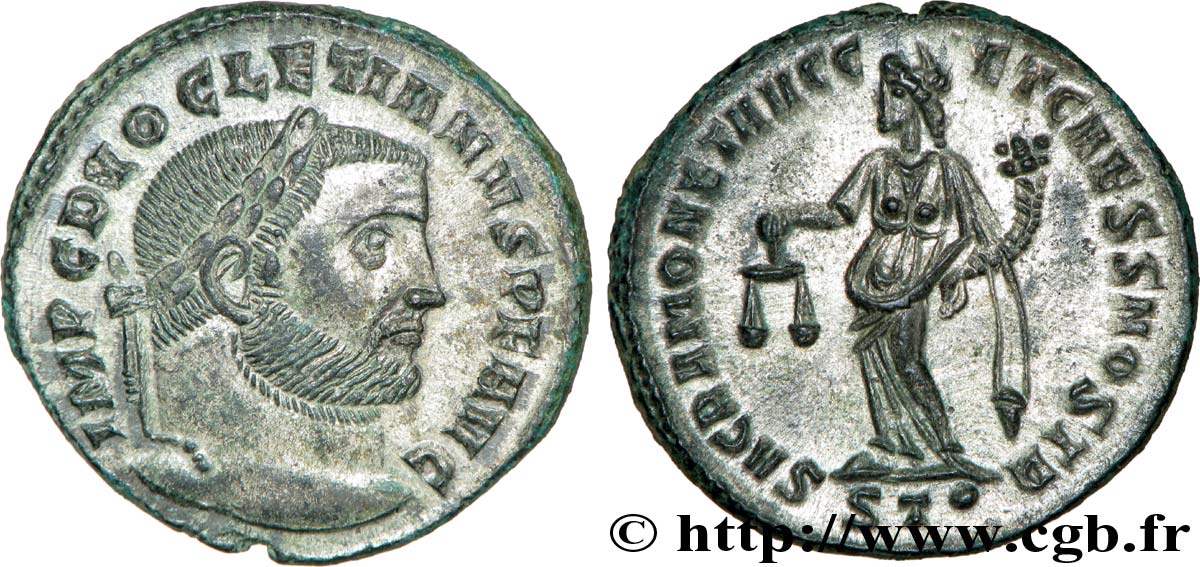 DIOCLEZIANO Follis ou nummus MS