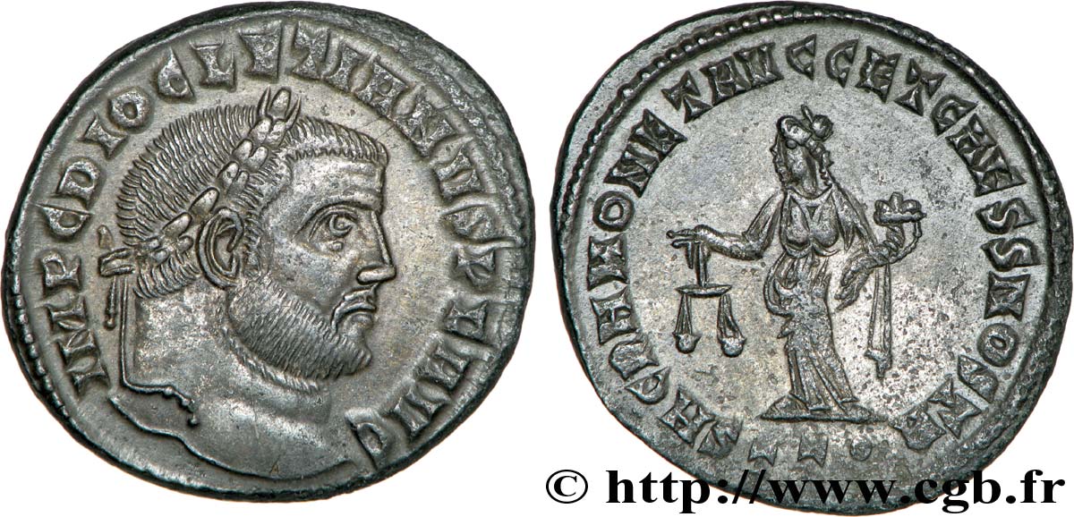 DIOCLETIANUS Follis ou nummus VZ