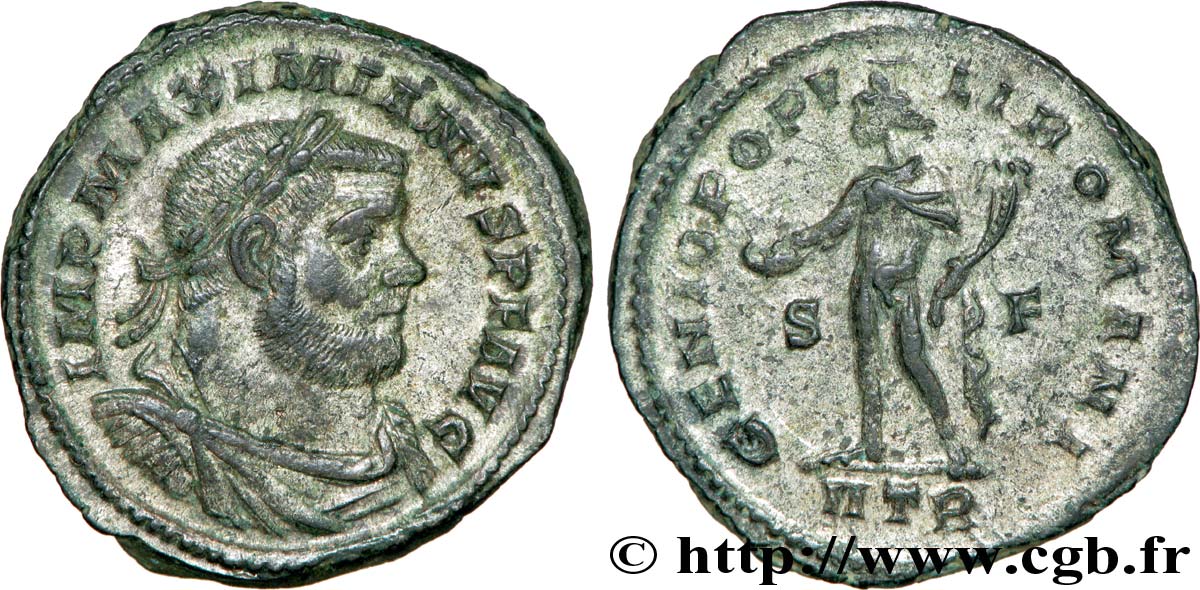 MAXIMIANUS HERCULIUS Follis ou nummus fST/VZ