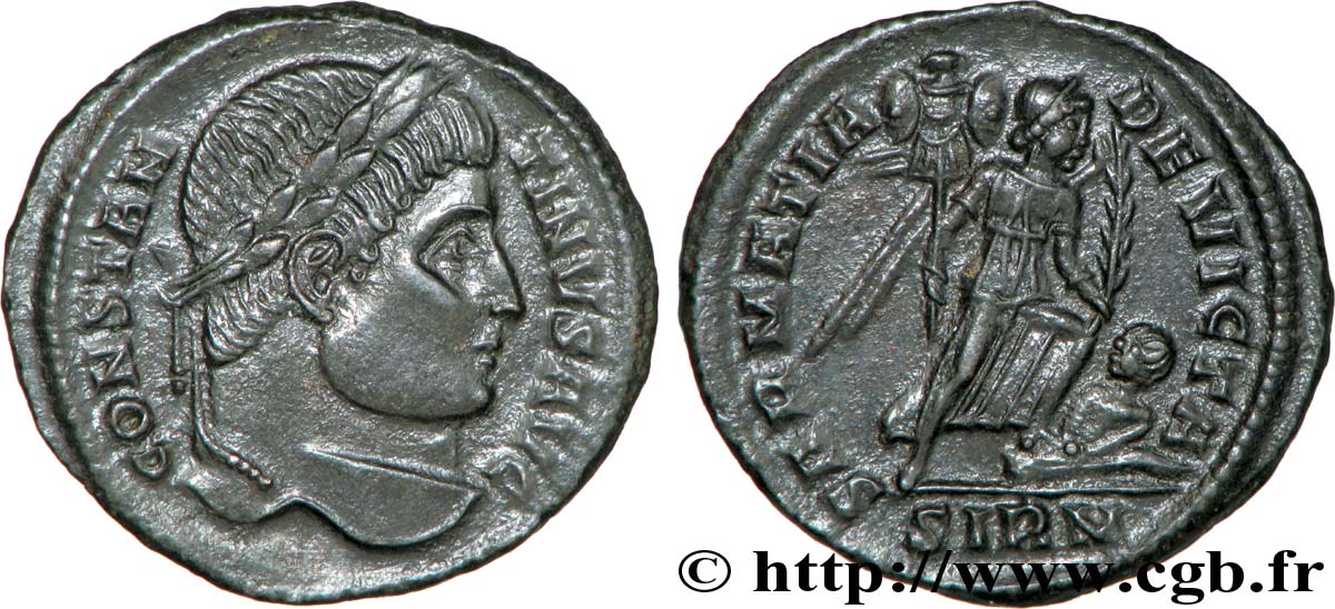 CONSTANTINUS I DER GROßE Centenionalis ou nummus fST