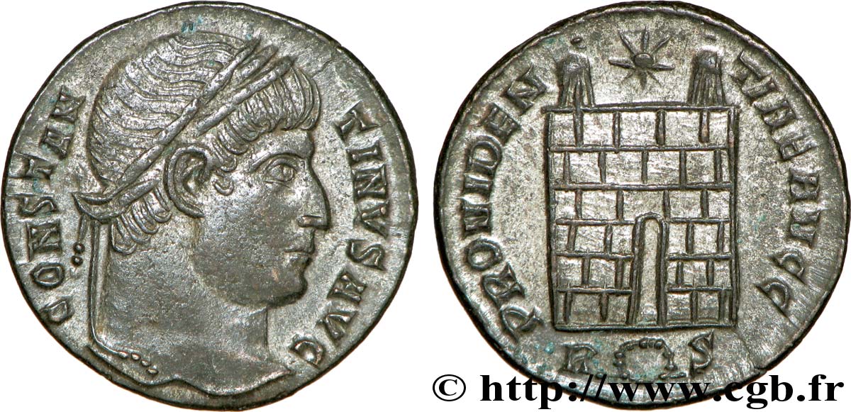 CONSTANTINO I EL MAGNO Centenionalis ou nummus FDC