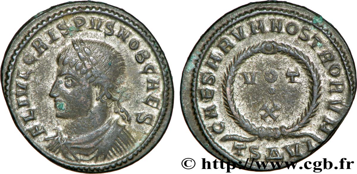 CRISPUS Centenionalis ou nummus SUP/TTB+
