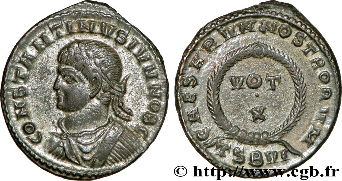 CONSTANTIN II Centenionalis ou nummus SPL