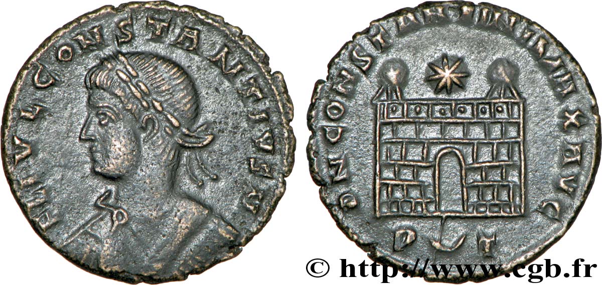 CONSTANTIUS II Centenionalis ou nummus hybride AU