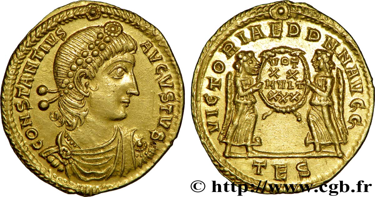 CONSTANTIUS II Solidus MS