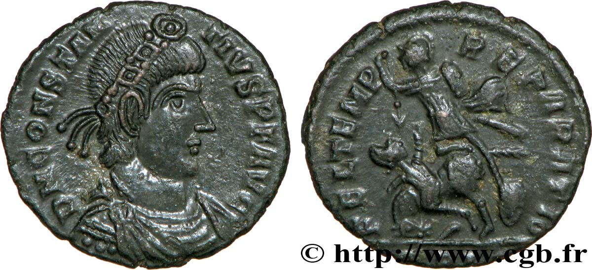 CONSTANTIUS II Maiorina réduite, (PB, Æ 3) VZ/fVZ