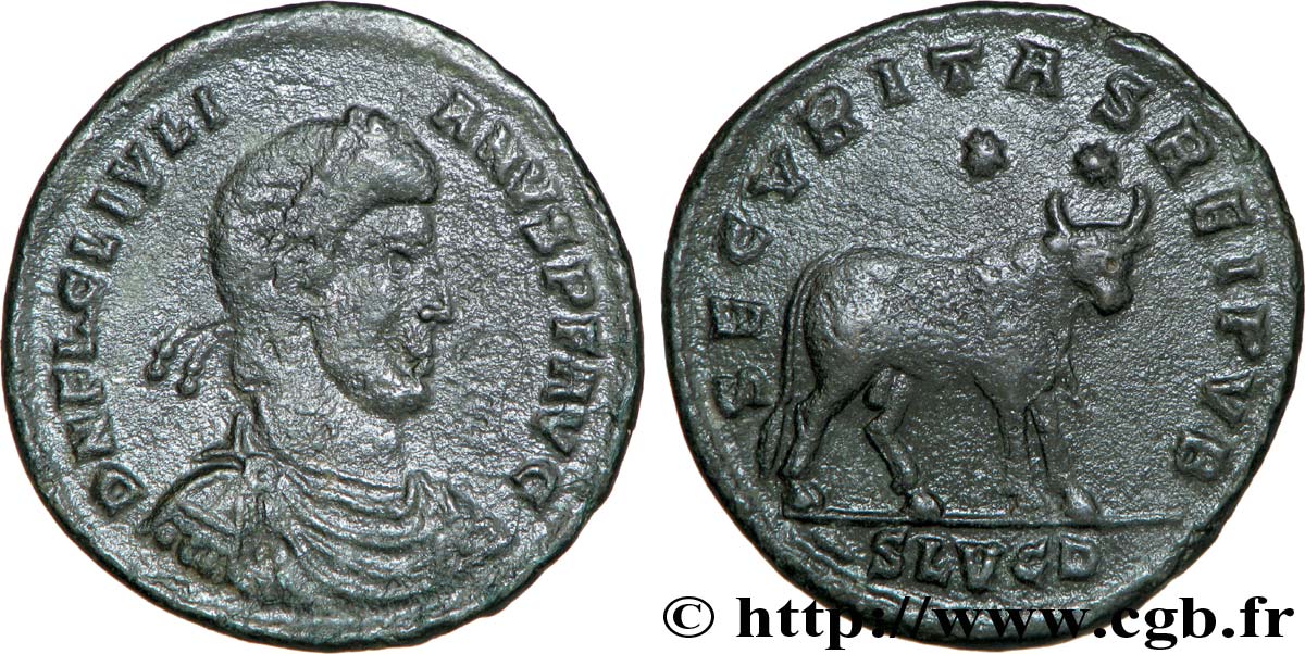 JULIAN II THE PHILOSOPHER Double maiorina, (GB, Æ 1) XF