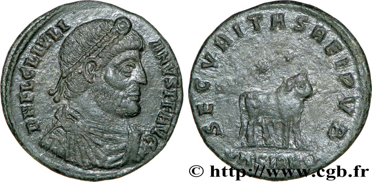 JULIAN II THE PHILOSOPHER Double maiorina, (GB, Æ 1) AU/AU