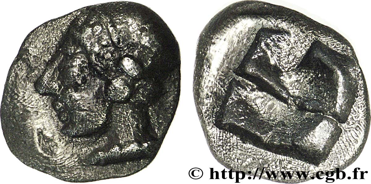 MASSALIA - MARSEILLE Tritartémorion ou 3/4 d’obole du trésor d’Auriol  AU