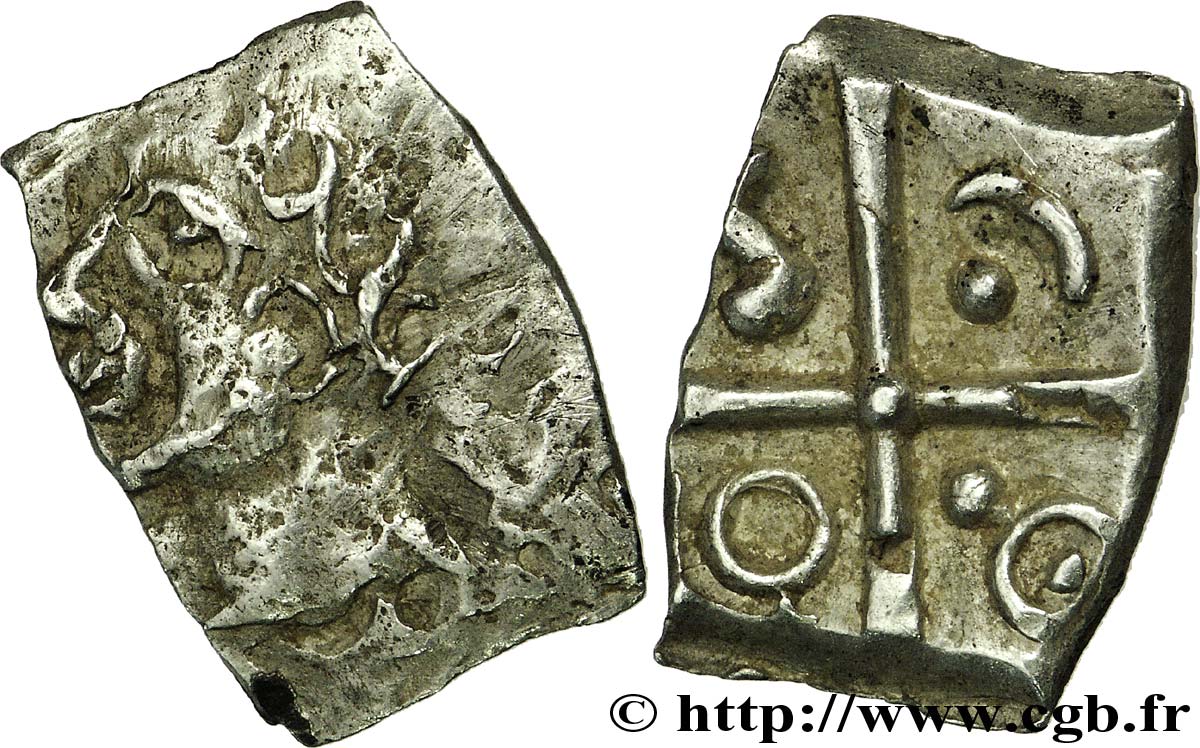 GALLIEN - SÜDWESTGALLIEN - SOTIATES (Region die Sos) Drachme  à la tête bouclée du Causé  SS/fVZ