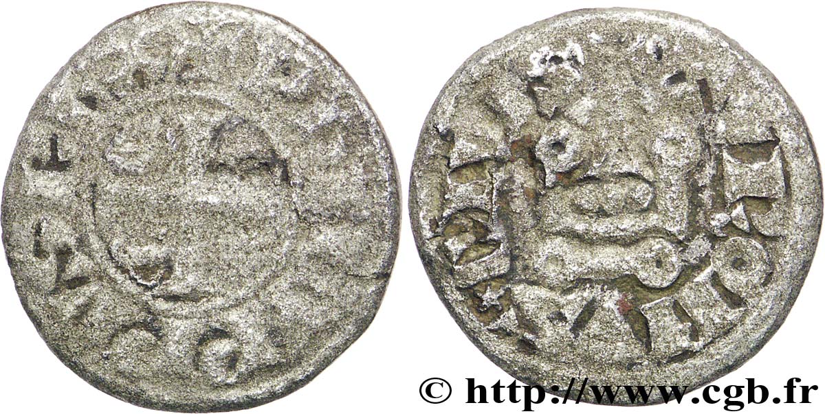 FILIPPO IV  THE FAIR  Piéfort de l’obole tournois à l O rond c. 1285-1290  VG/VF