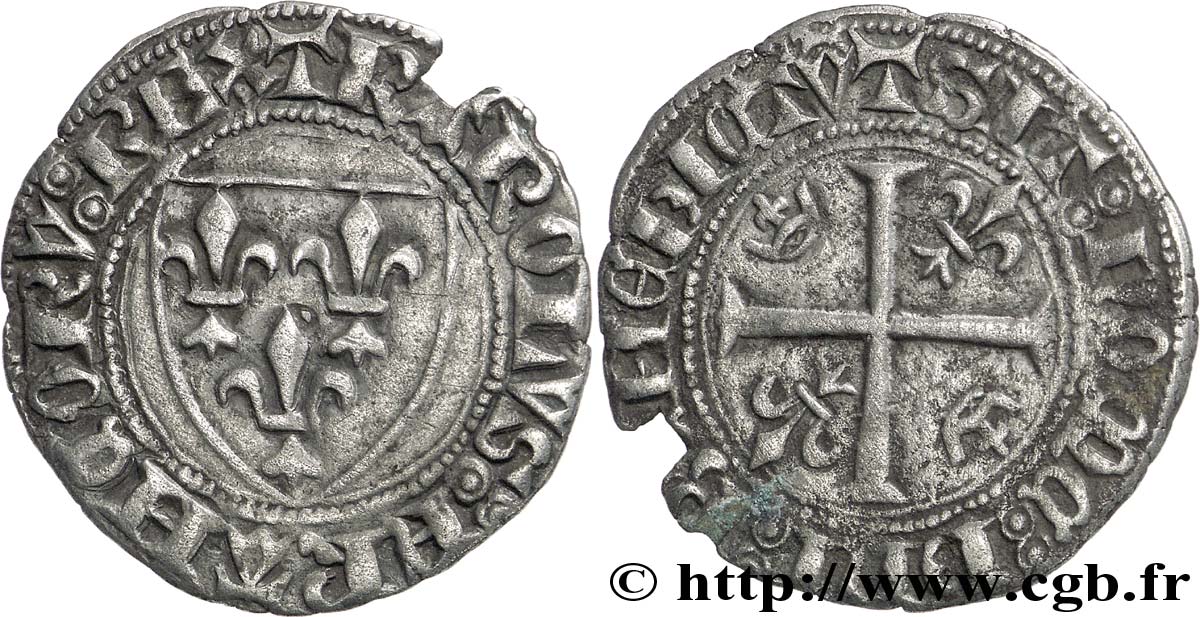 CHARLES VI LE FOU OU LE BIEN AIMÉ Blanc dit  guénar  n.d. Toulouse ? TTB