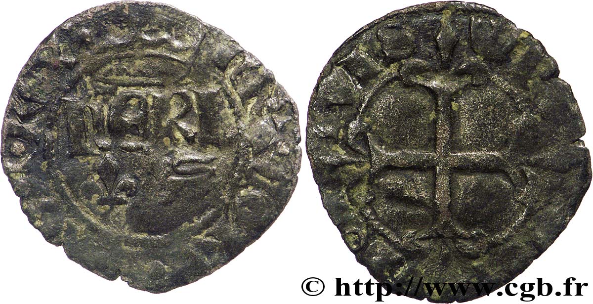 HENRY VI OF LANCASTER Denier parisis 31/05/1423 Paris VF/F