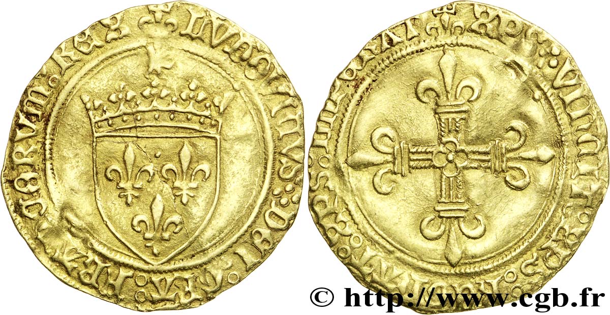 LOUIS XII  Écu d or au soleil 25/04/1498 Montpellier SS