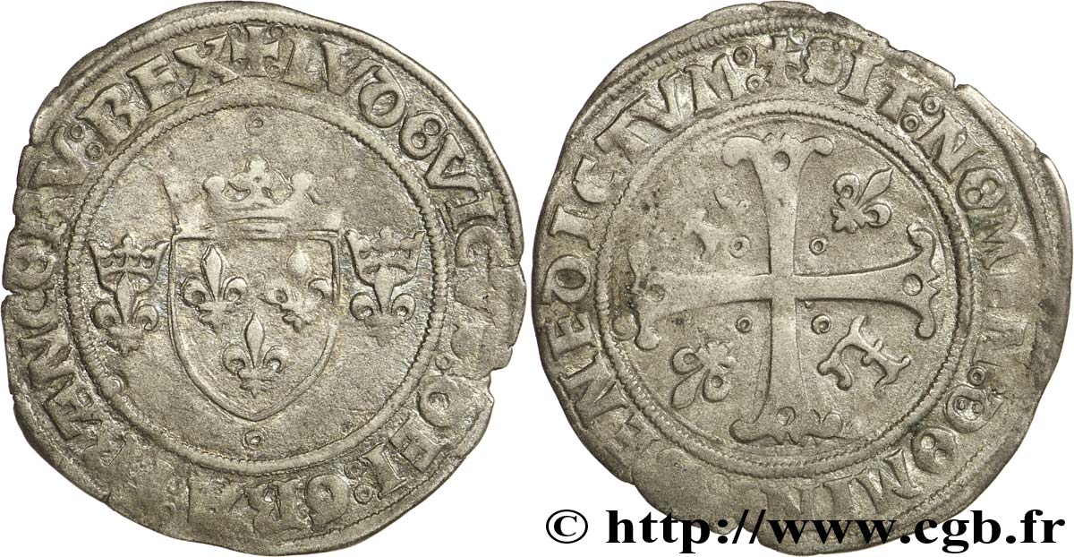 LOUIS XII  Demi-gros de roi 1512 Paris VF