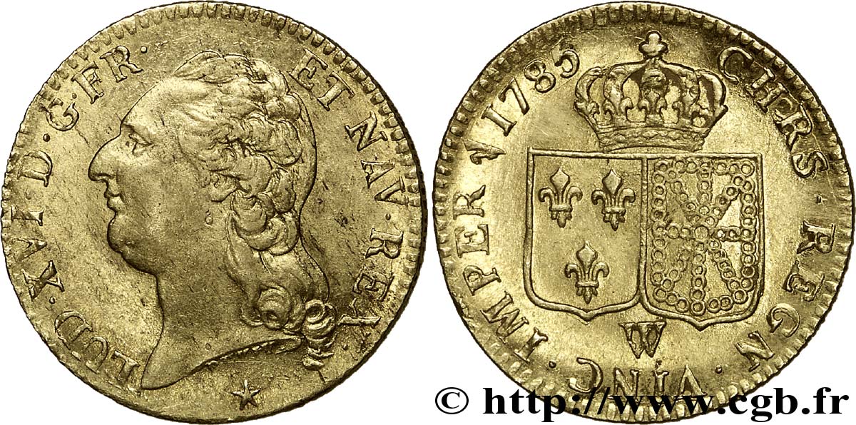 LOUIS XVI Louis d or dit  aux écus accolés  1785 Lille VZ