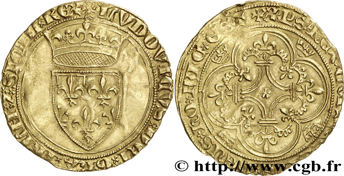 PROVENCE - COUNTY OF PROVENCE - LOUIS OF PROVENCE Écu d’or, 1er type AU
