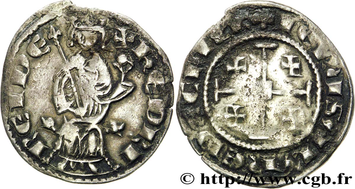 KINGDOM OF CYPRUS - HENRY II Gros q.BB/MB