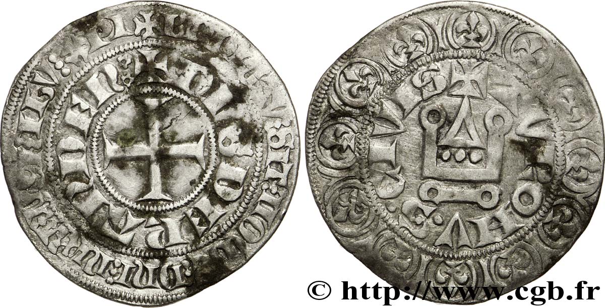 SEIGNIORY OF RANDERODE AND LINNICH - LOUIS III OF RANDERODE Gros tournois n.d. Randerath XF