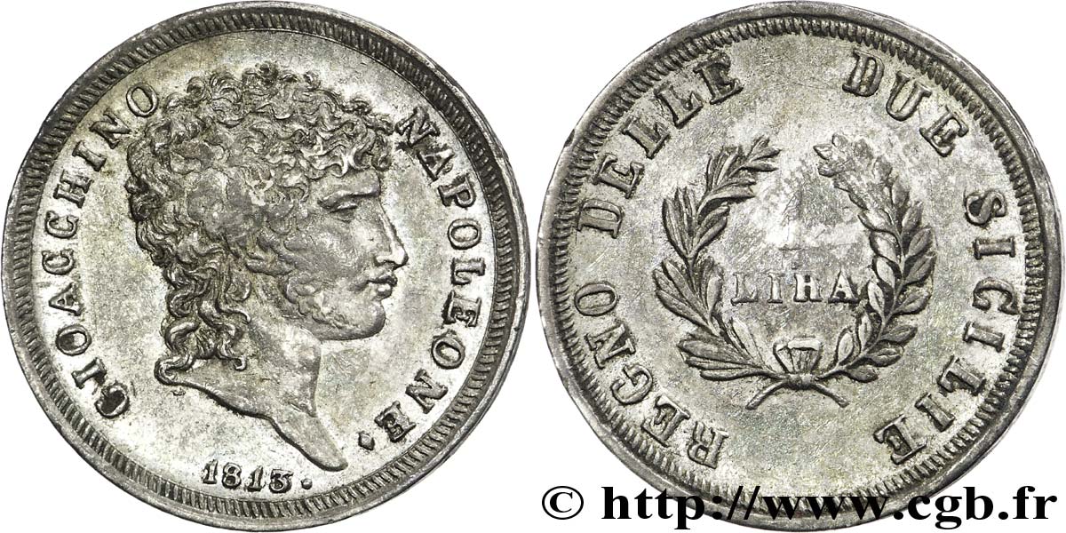 1 lira 1813 Naples VG.2259  EBC 
