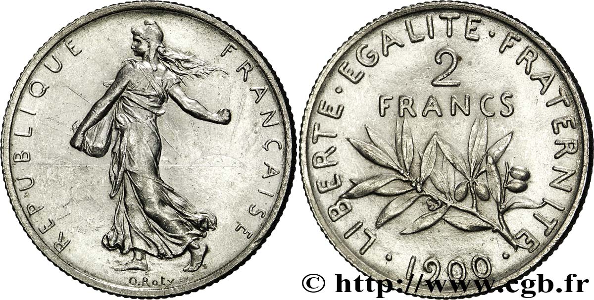 2 francs Semeuse 1900 Paris F.266/4 EBC 