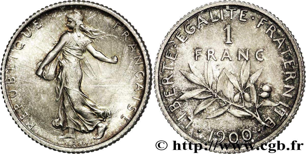 1 franc Semeuse 1900 Paris F.217/4 fST 