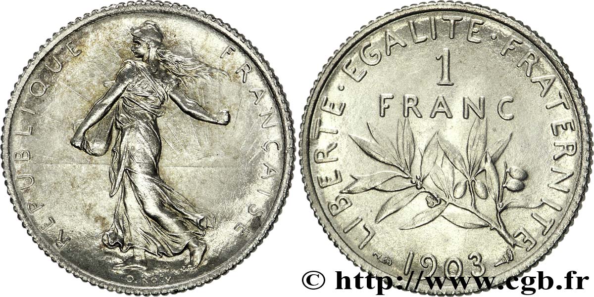 1 franc Semeuse 1903 Paris F.217/8 SPL 