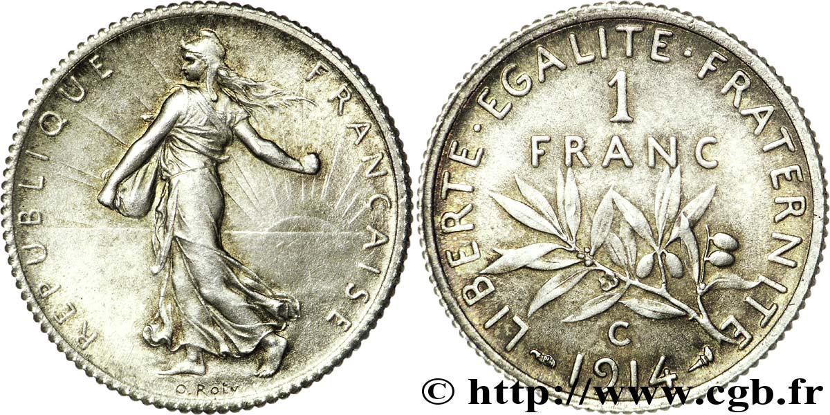 1 franc Semeuse 1914 Castelsarrasin F.217/20 AU 