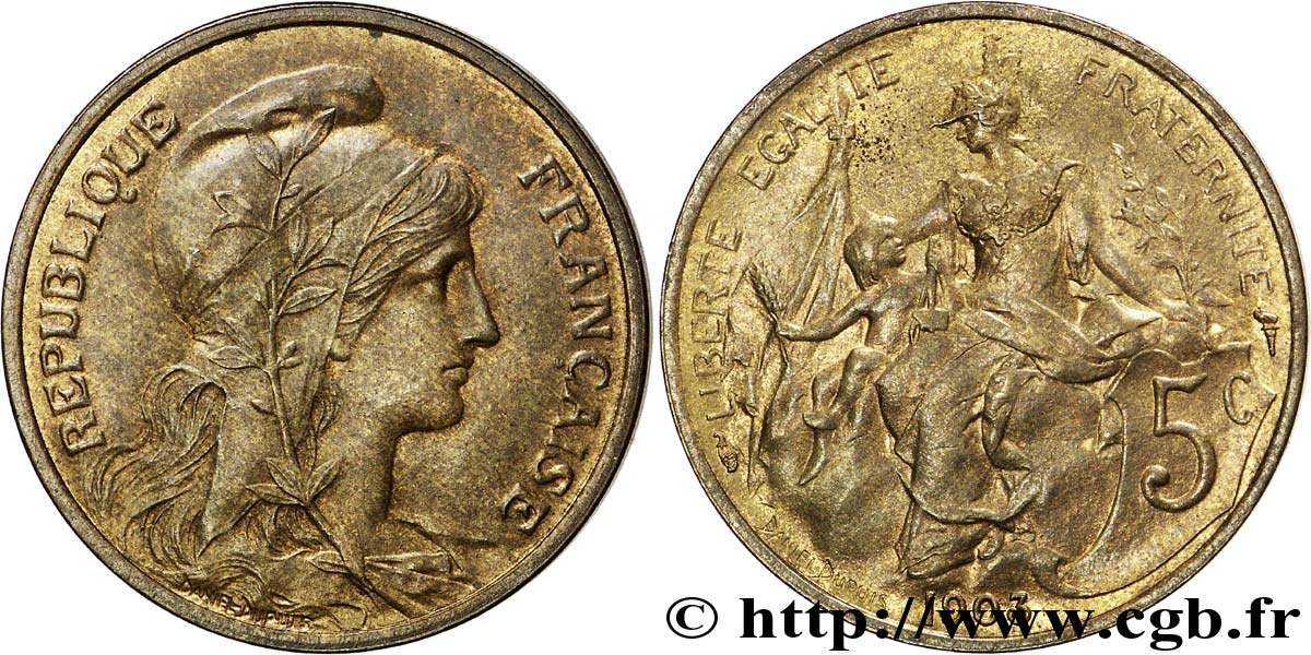 5 centimes Daniel-Dupuis 1903 Paris F.119/13 AU 