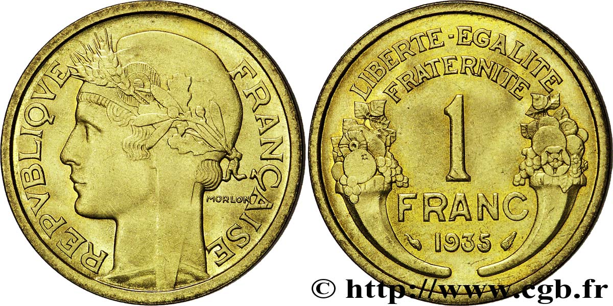 1 franc Morlon 1935 Paris F.219/6 SUP 