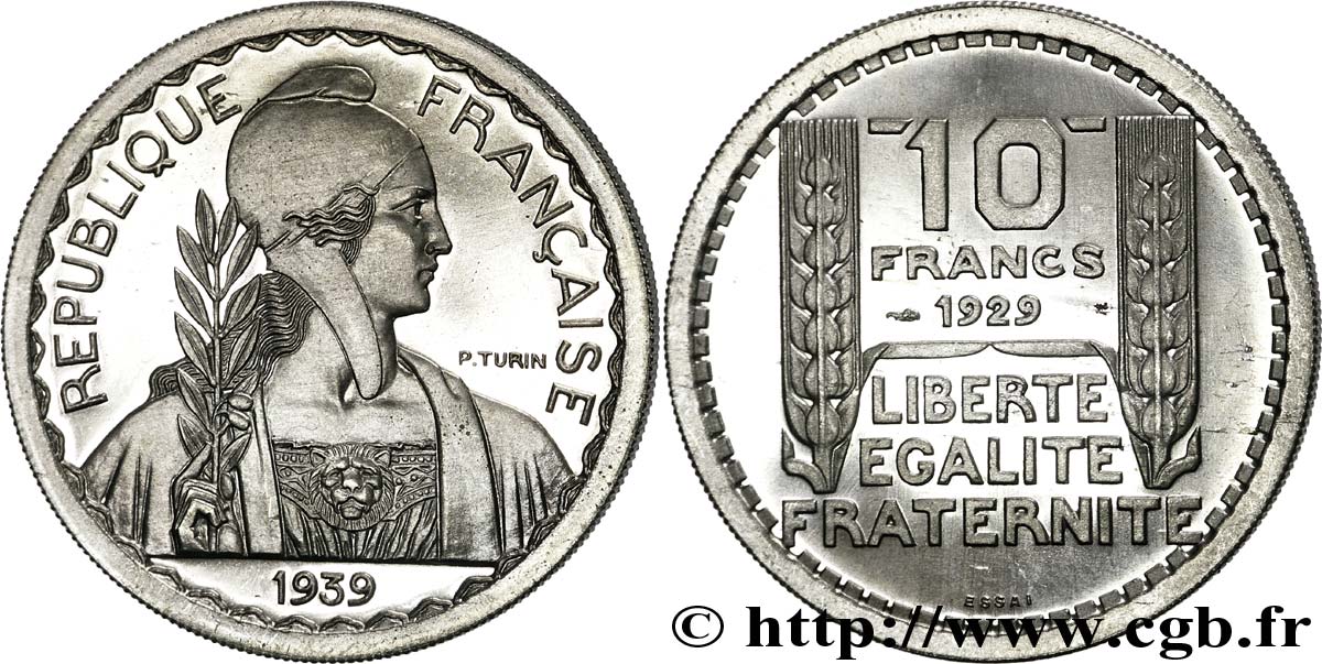 Préparation de la 20 francs Pétain, grand module, listel large, 31 mm, 11 g - Essai n.d. Paris Maz.2606 b ST 