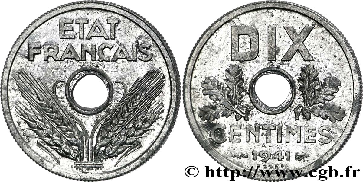 Essai de dix centimes 1941 Paris G.289  SC 