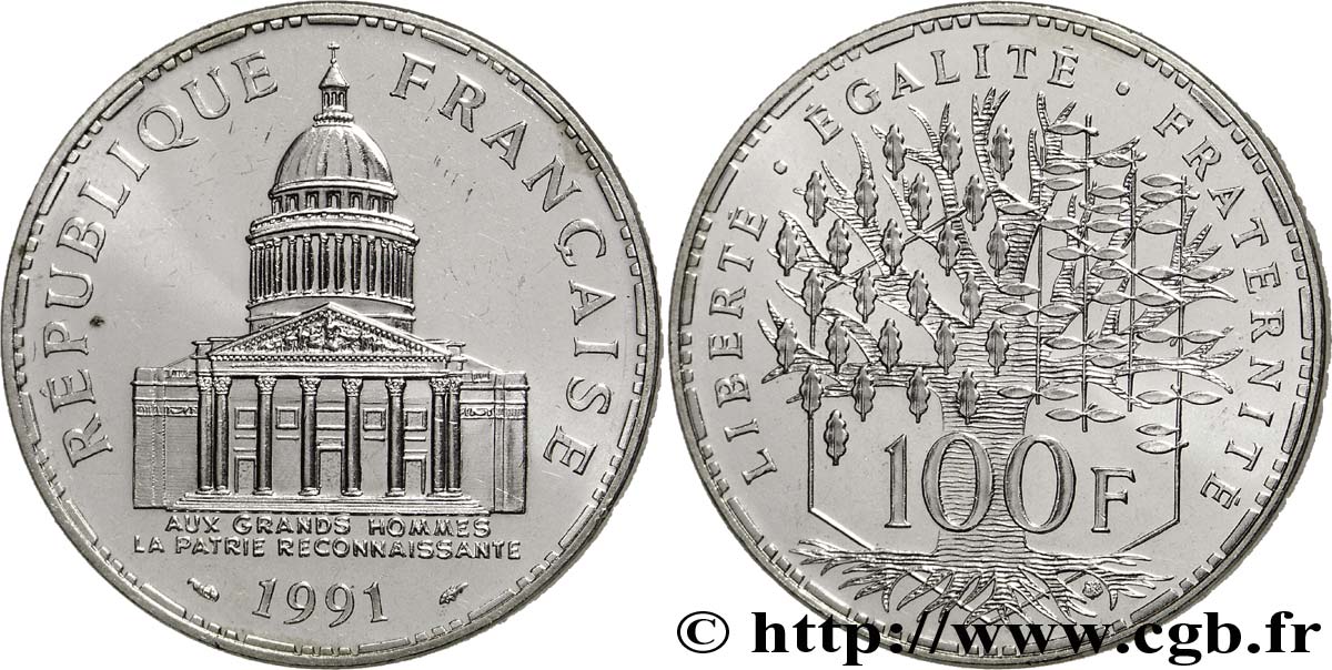 100 francs Panthéon 1991  F.451/11 SUP 